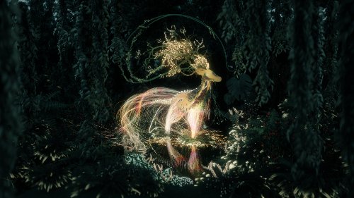 4K Glowing Deer